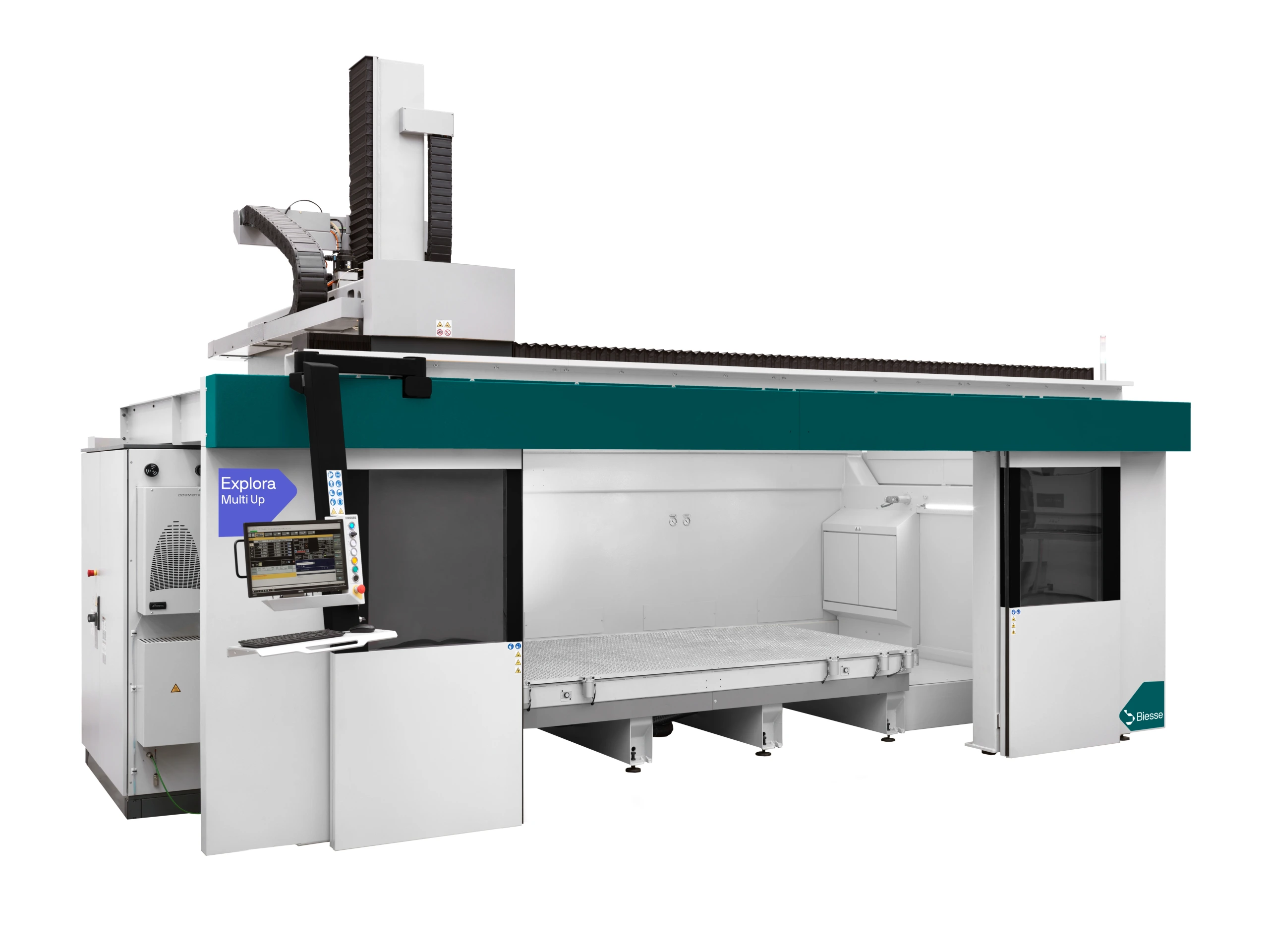 ;Prístup k stroju a jeho ochrana je zaistená posuvnými prednými dverami