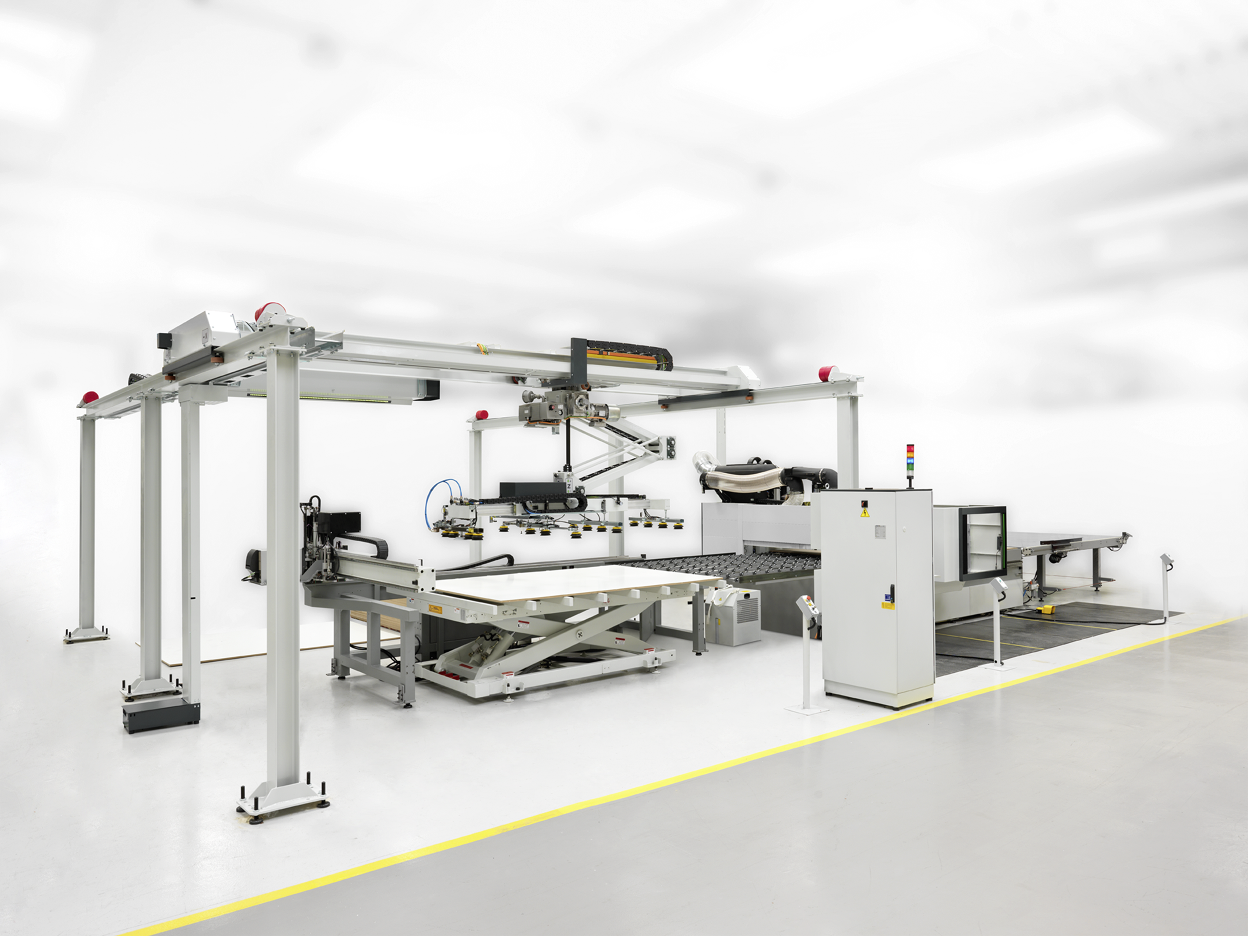 ;Plne synchronizovaný s vaším CNC nestingovým strojom dodáva systém Logic WHM panely v dokonalom poradí a orientácii, zaisťujúce maximálne využitie materiálu a plynulý, neprerušovaný výrobný tok.