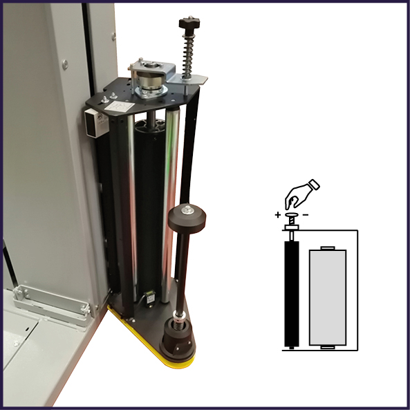 ;Nastavenie napätia stretch fólie umožňuje optimálne prispôsobenie baliaceho procesu podľa typu nákladu. Správne nastavenie zabezpečuje stabilnú fixáciu palety a efektívne využitie fólie.