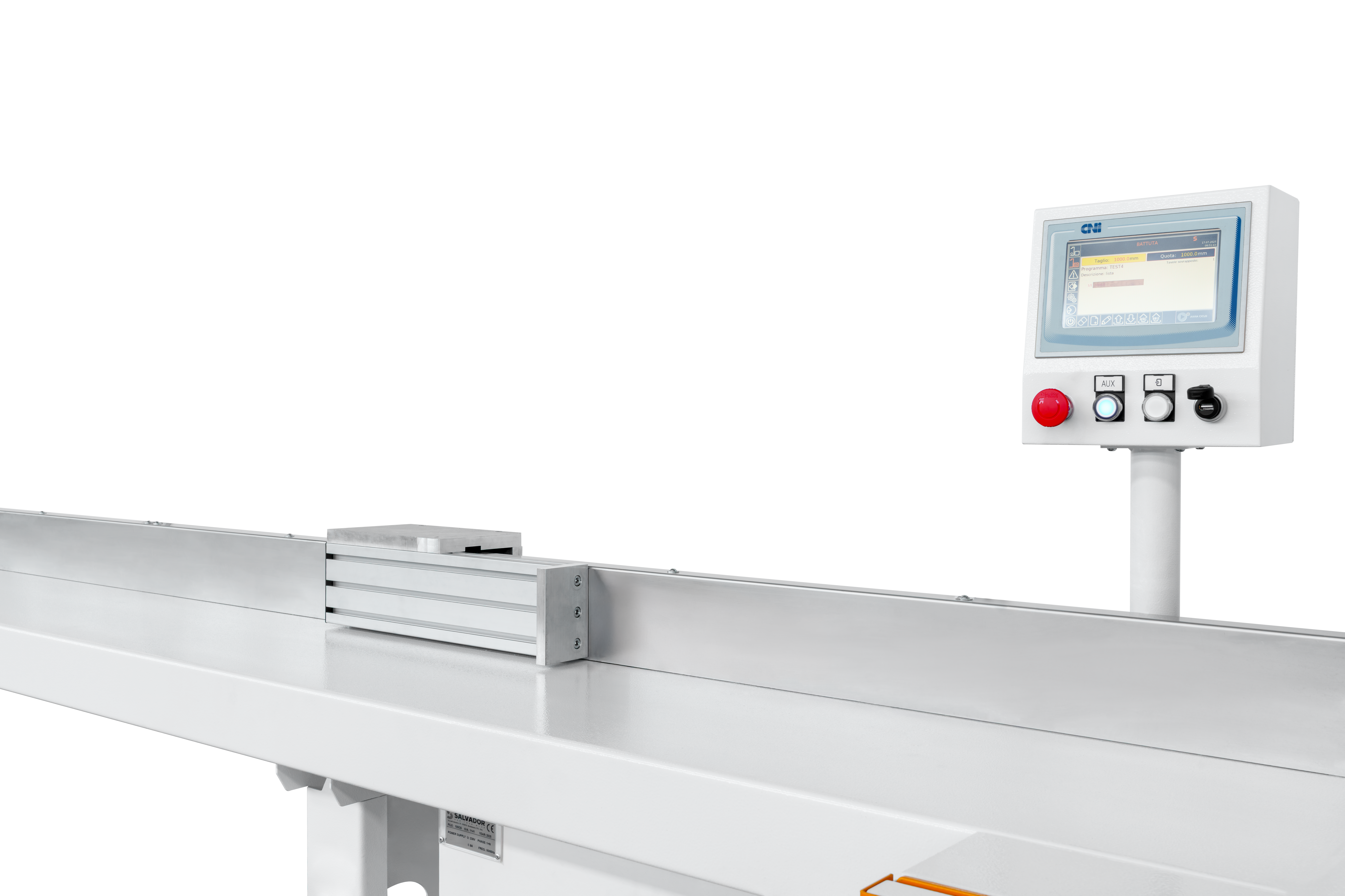 ;Dotykový displej na jednoduché nastavenie rezaných dĺžok