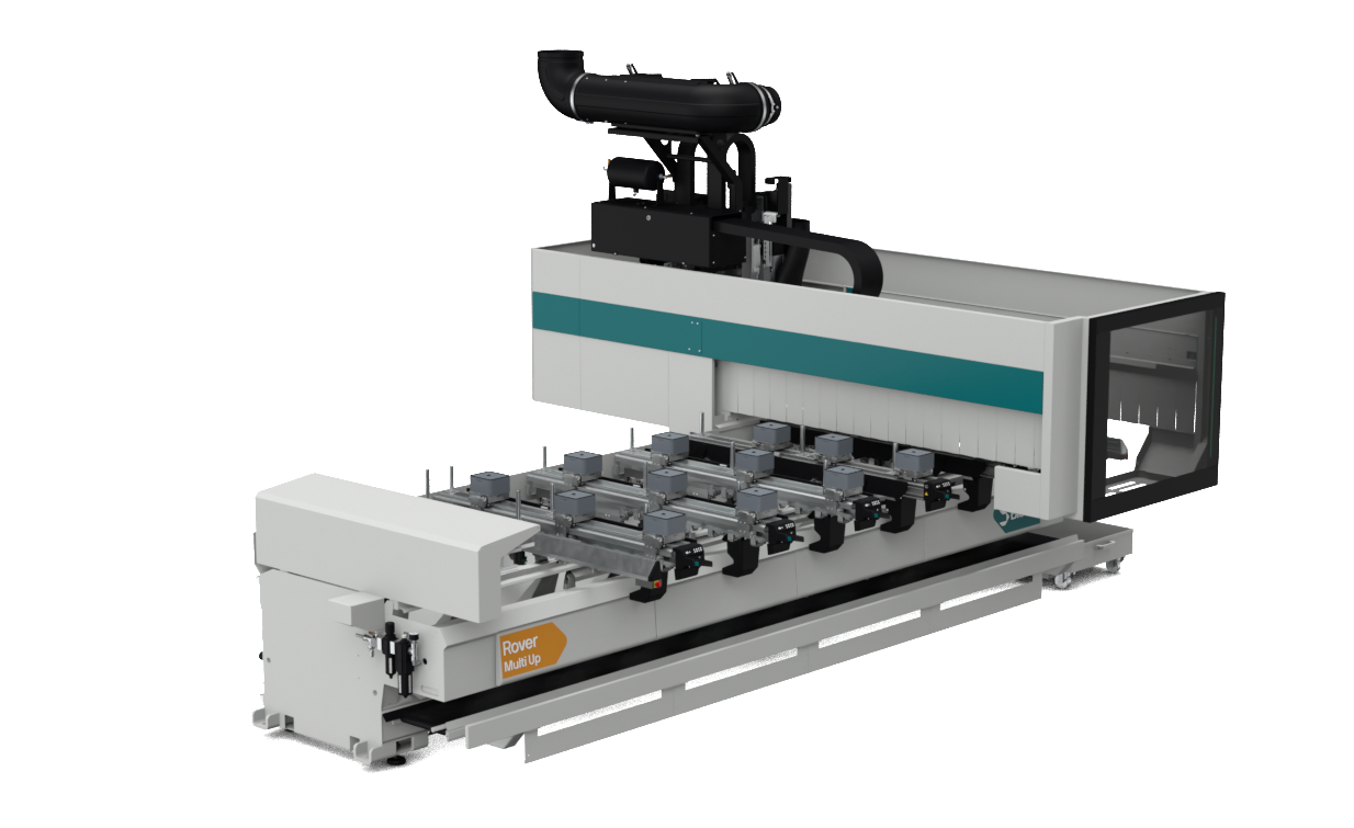 ;Stroj umožňuje zakladať dielce širšie, než je pracovný stôl (až do 2 100 mm)